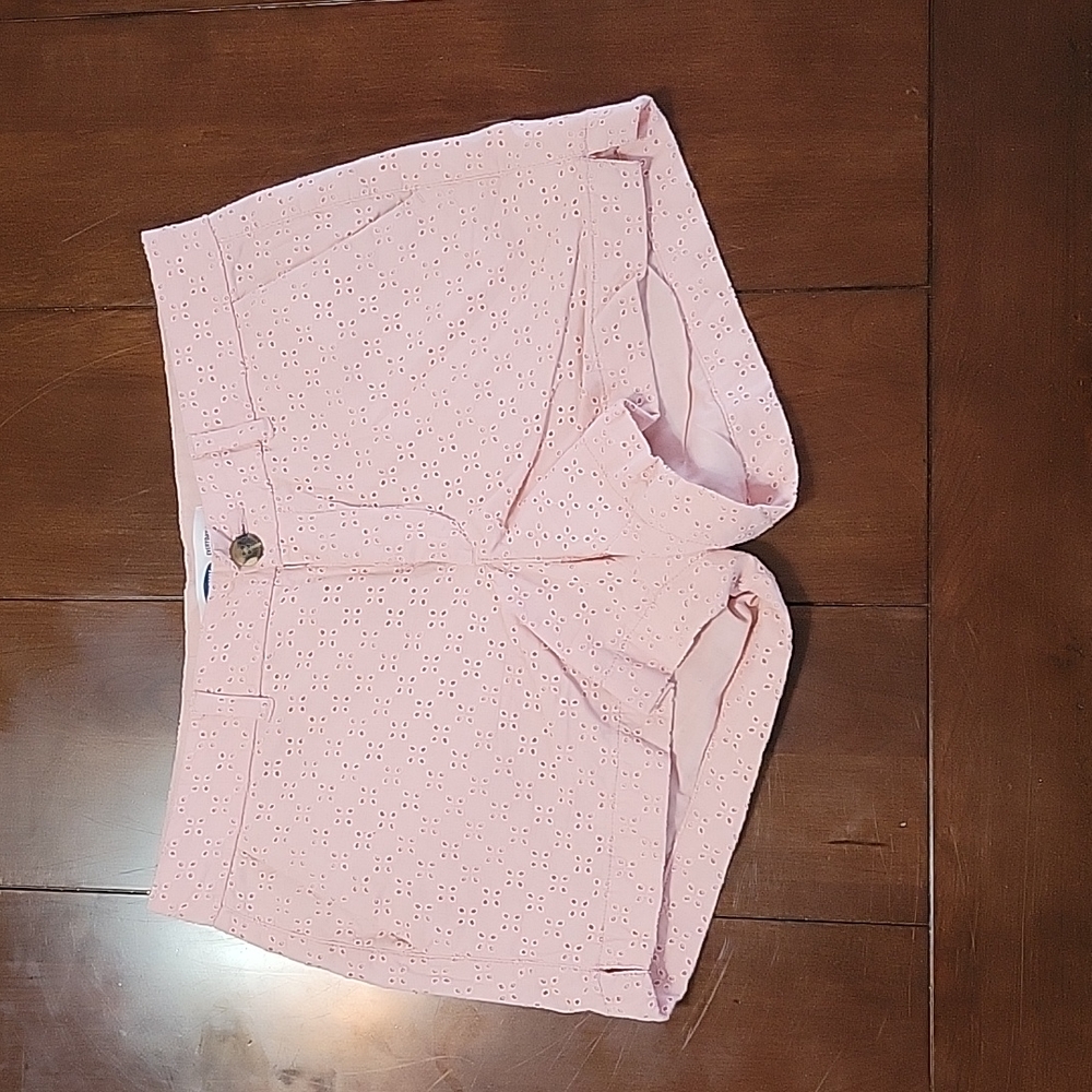 Pink eyelet size 4 shorts